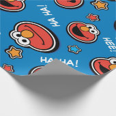 Elmo Sticker Pattern Cadeaupapier (Hoek)
