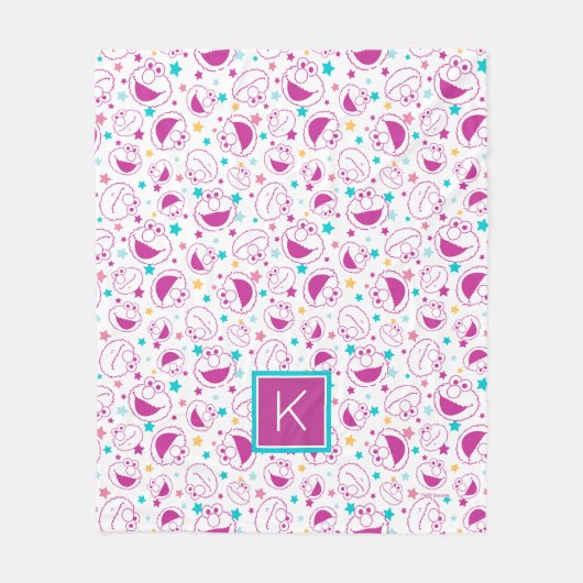 Elmo | Sweet- en Cute Star-patroon | Monogram Fleece Deken (Voorkant)