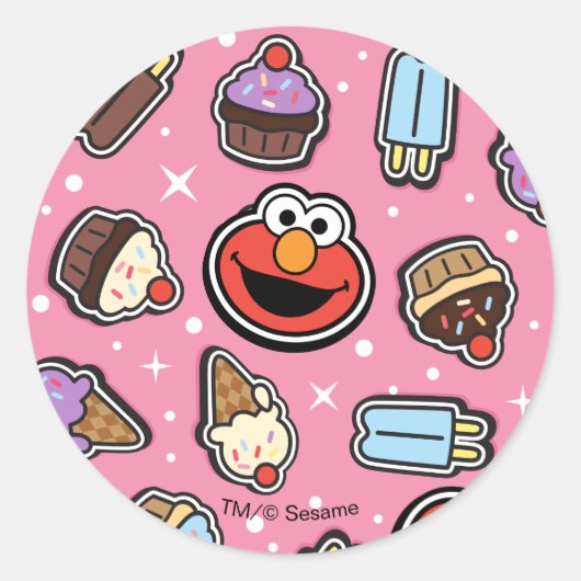 Elmo Sweet Treat Sticker Pattern (Voorkant)