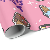 Elmo Sweet Treat Sticker Pattern Cadeaupapier (Rol Hoek)