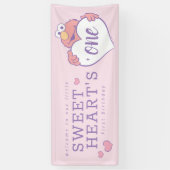 Elmo Sweetheart Birthday Spandoek (Verticaal)