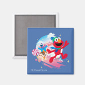 Elmo, Tango & Cookie Monster | Beste Kerst ooit Magneet (Voorkant / Achterkant)