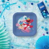 Elmo, Tango & Cookie Monster | Beste kerstmis Papieren Bordje (Feest)