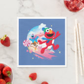 Elmo, Tango & Cookie Monster | Beste kerstmis Servet (Insitu)
