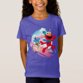Elmo, Tango & Cookie Monster | Beste kerstmis T-shirt (Voorkant)