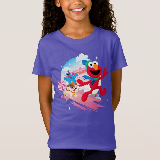Elmo, Tango & Cookie Monster | Beste kerstmis T-shirt (Voorkant)
