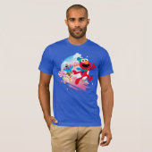 Elmo, Tango & Cookie Monster | Beste kerstmis T-shirt (Voorkant volledig)