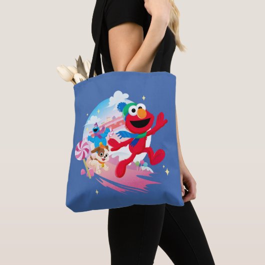 Elmo, Tango & Cookie Monster | Beste kerstmis Tote Bag (Dichtbij)