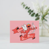 Elmo Valentijnse garantiecupid Briefkaart (Staand voorkant)