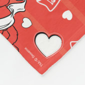 Elmo Valentijnse garantiecupid Fleece Deken (Hoek)