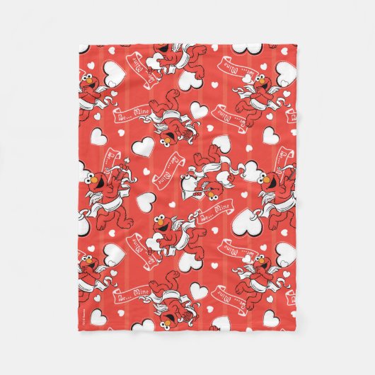 Elmo Valentijnse garantiecupid Fleece Deken (Voorkant)