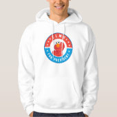 Elmo voor President Badge Hoodie (Voorkant)