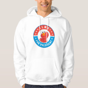 Elmo voor President Badge Hoodie