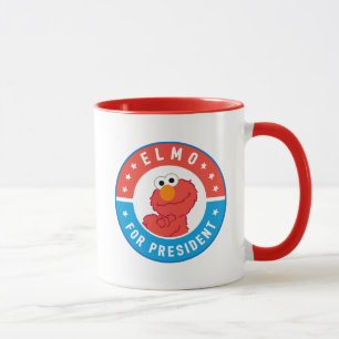 Elmo voor President Badge Mok