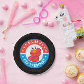 Elmo voor President Badge Papieren Bordje (Feest)