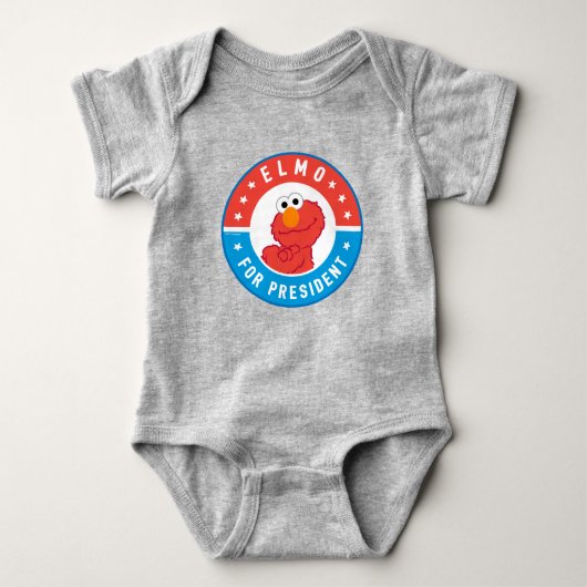 Elmo voor President Badge Romper (Voorkant)