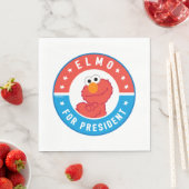 Elmo voor President Badge Servet (Insitu)