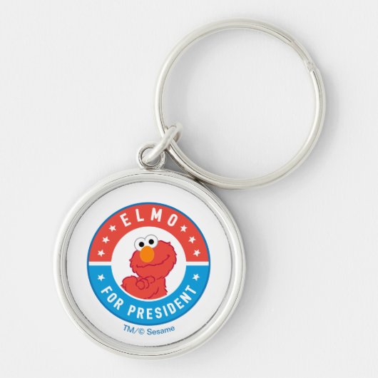 Elmo voor President Badge Sleutelhanger (Voorkant)