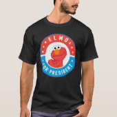 Elmo voor President Badge T-shirt (Voorkant)