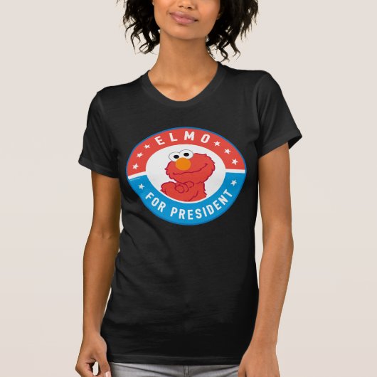 Elmo voor President Badge T-shirt (Voorkant)