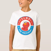 Elmo voor President Badge T-shirt (Voorkant)