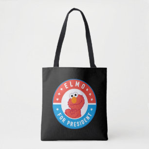 Elmo voor President Badge Tote Bag