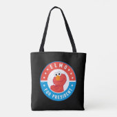 Elmo voor President Badge Tote Bag (Achterkant)