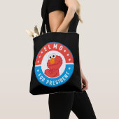Elmo voor President Badge Tote Bag (Dichtbij)