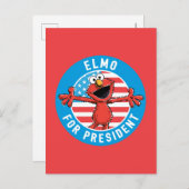 Elmo voor President - vlag Briefkaart (Voorkant / Achterkant)