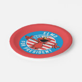 Elmo voor President - vlag Papieren Bordje (Gekanteld)