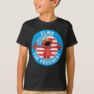 Elmo voor President - vlag T-shirt