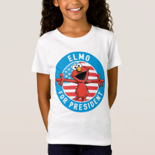 Elmo voor President - vlag T-shirt