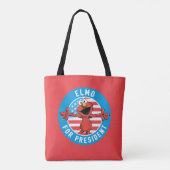 Elmo voor President - vlag Tote Bag (Achterkant)
