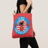 Elmo voor President - vlag Tote Bag (Dichtbij)