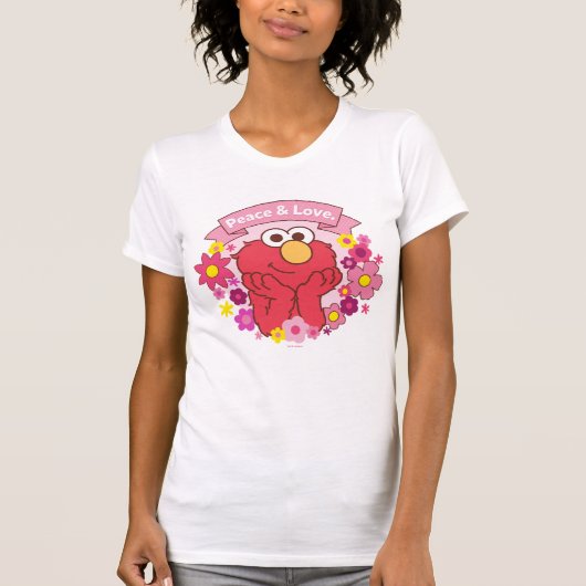 Elmo | Vrede en liefde T-shirt (Voorkant)