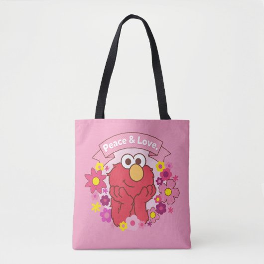 Elmo | Vrede en liefde Tote Bag (Voorkant)