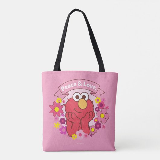 Elmo | Vrede en liefde Tote Bag (Achterkant)