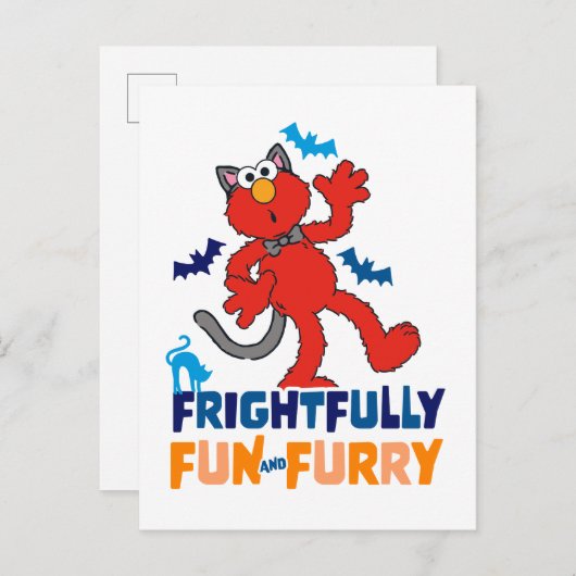 Elmo | Vreselijk leuk & Furry Briefkaart (Voorkant / Achterkant)