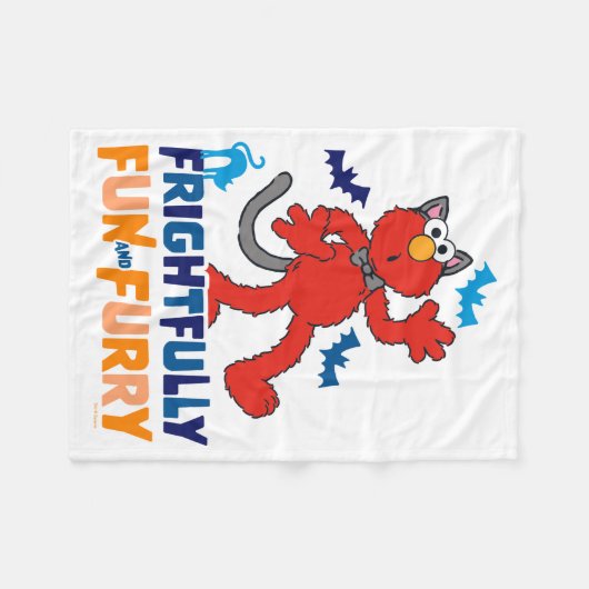 Elmo | Vreselijk leuk & Furry Fleece Deken (Voorkant (Horizontaal))