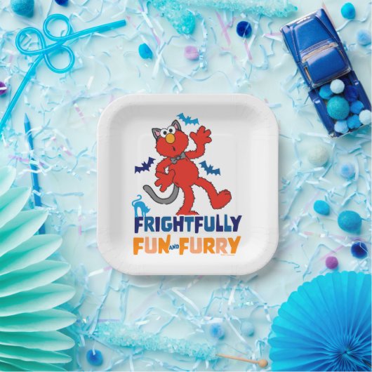 Elmo | Vreselijk leuk & Furry Papieren Bordje (Feest)