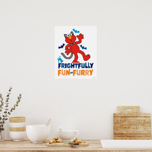 Elmo | Vreselijk leuk & Furry Poster (Keuken)