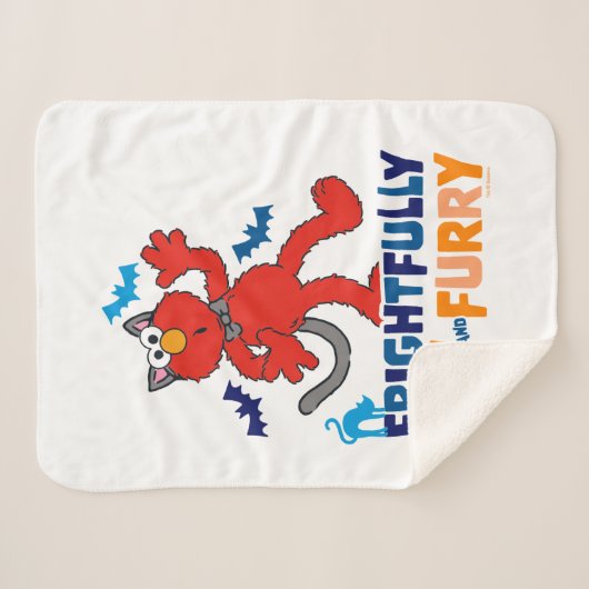 Elmo | Vreselijk leuk & Furry Sherpa Deken (Voorkant (horizontaal))