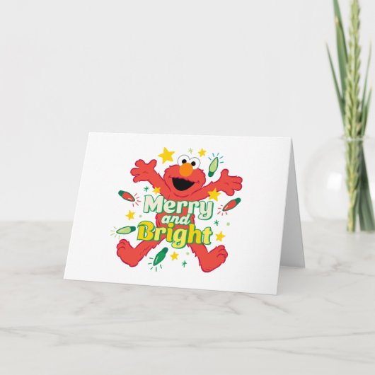 Elmo | Vrolijk en blij Feestdagen Kaart (Voorkant)