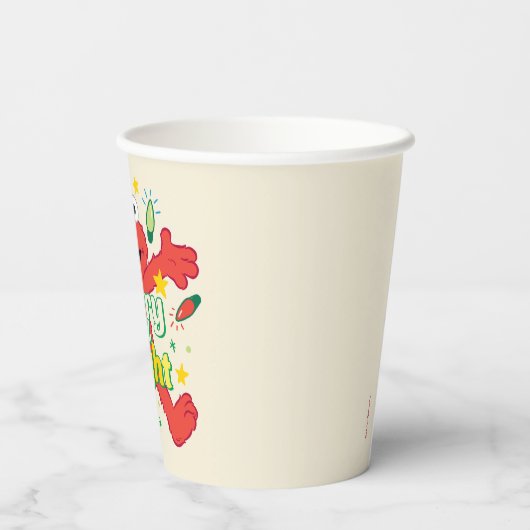 Elmo | Vrolijk en helder Papieren Bekers (Achterkant)