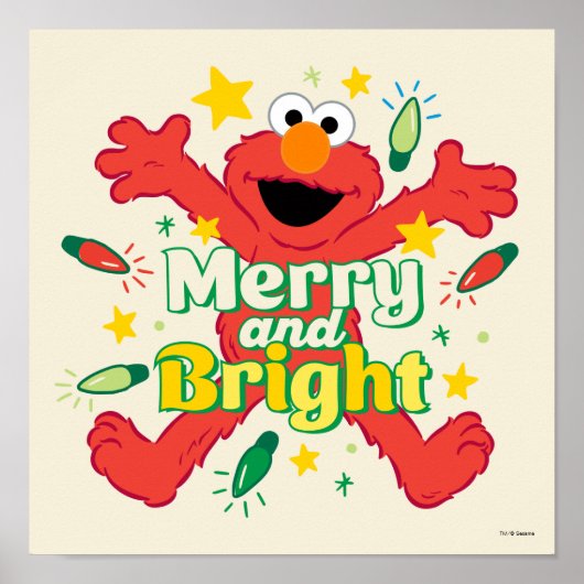 Elmo | Vrolijk en helder Poster (Voorkant)