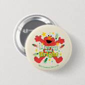 Elmo | Vrolijk en helder Ronde Button 5,7 Cm (Voorkant /achterkant)