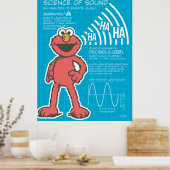 Elmo - Wetenschap van geluid Poster (Keuken)