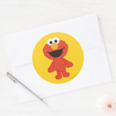 Elmo Wollen Stijl Ronde Sticker (Envelop)