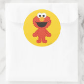Elmo Wollen Stijl Ronde Sticker (Tas)