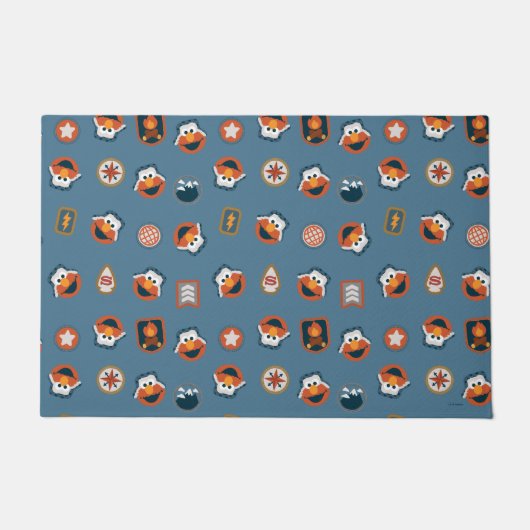 Elmo Woodland Explorer Pattern Deurmat (Voorkant)